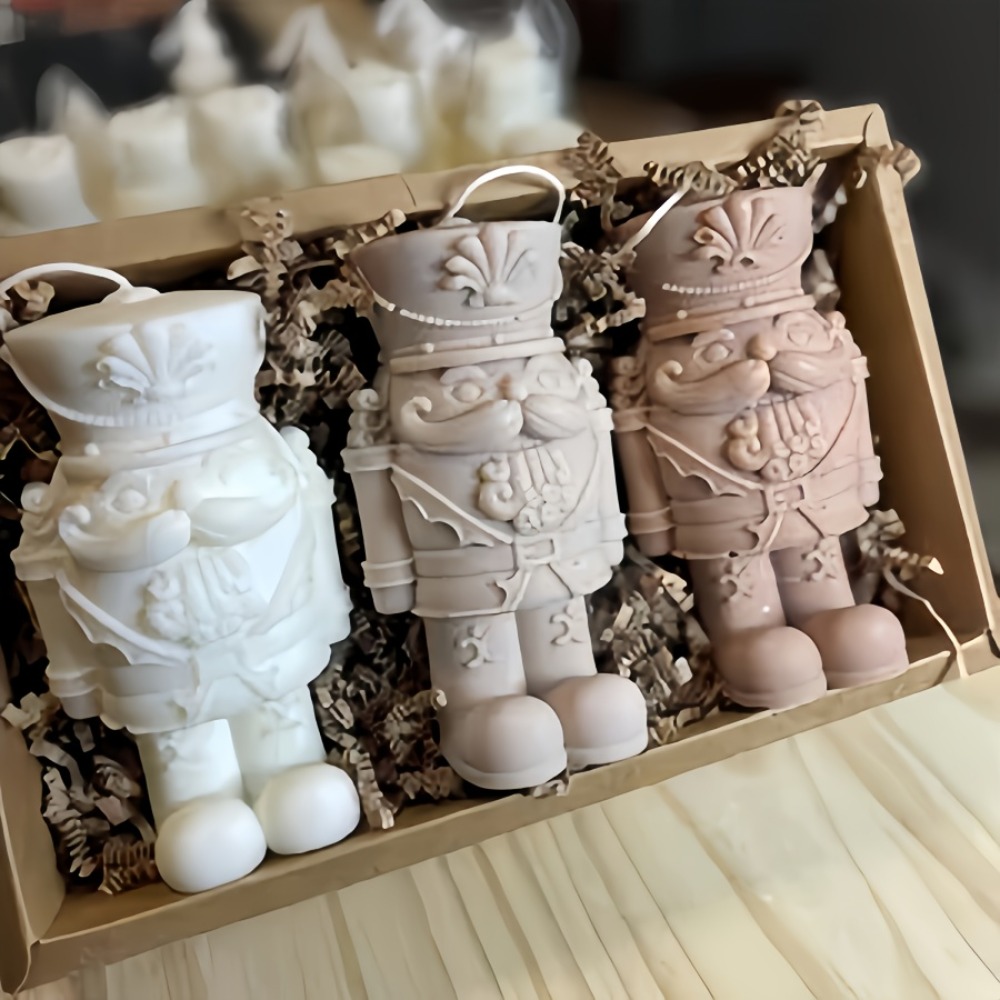 Nutcracker Figurine - DIY 3D Nutcracker Ornament Silicone Mold,