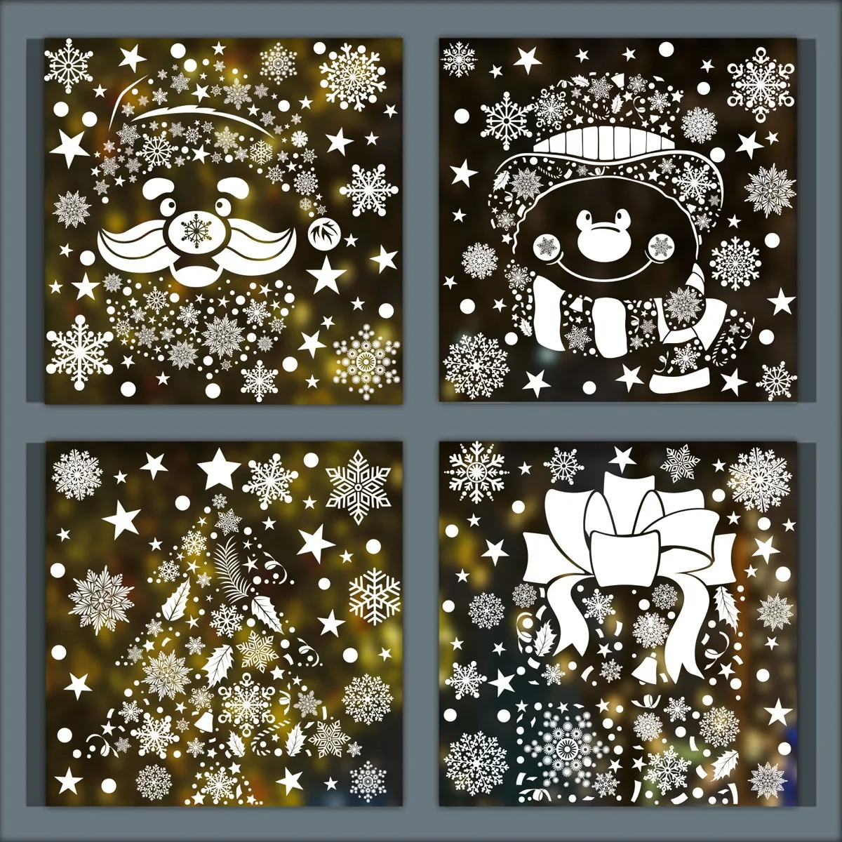 Christmas Wall Sticker Snowfla - Snowflake Window Decal 评论和价格