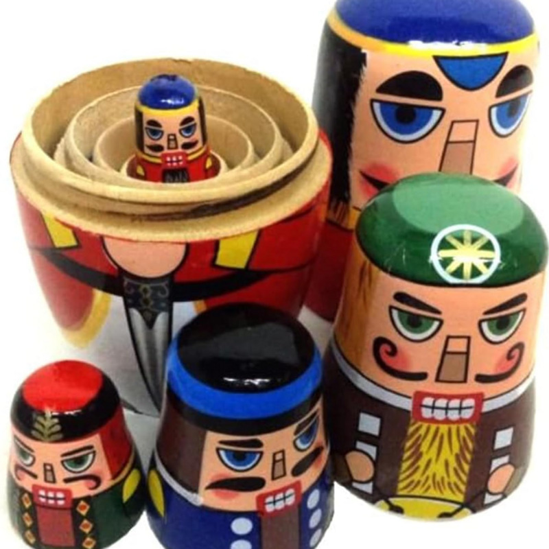 5pcs Russian Nutcracker Nestin - Nutcracker Figurine 评论和价格