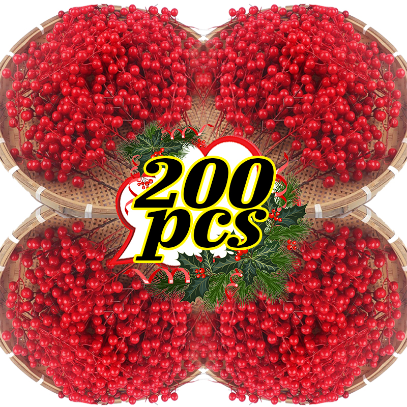 200/10pcs Christmas Artificial - Christmas Wreath Fake 评论和价格
