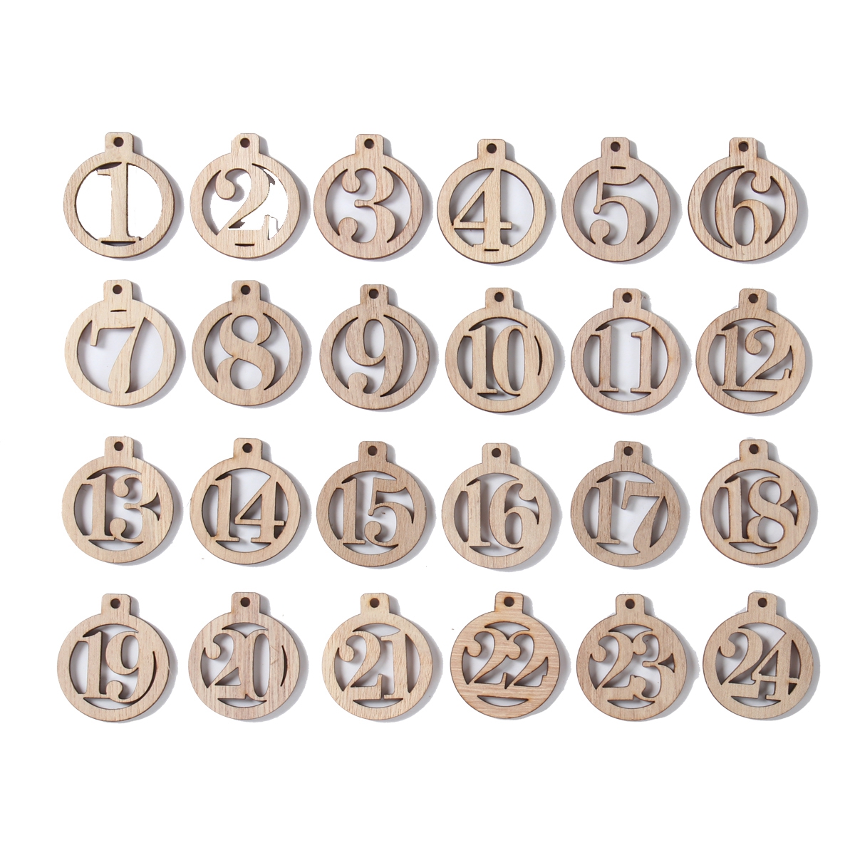 Number 1-25 Digital Wooden Chr - Advent Calendar Gift 评论和价格