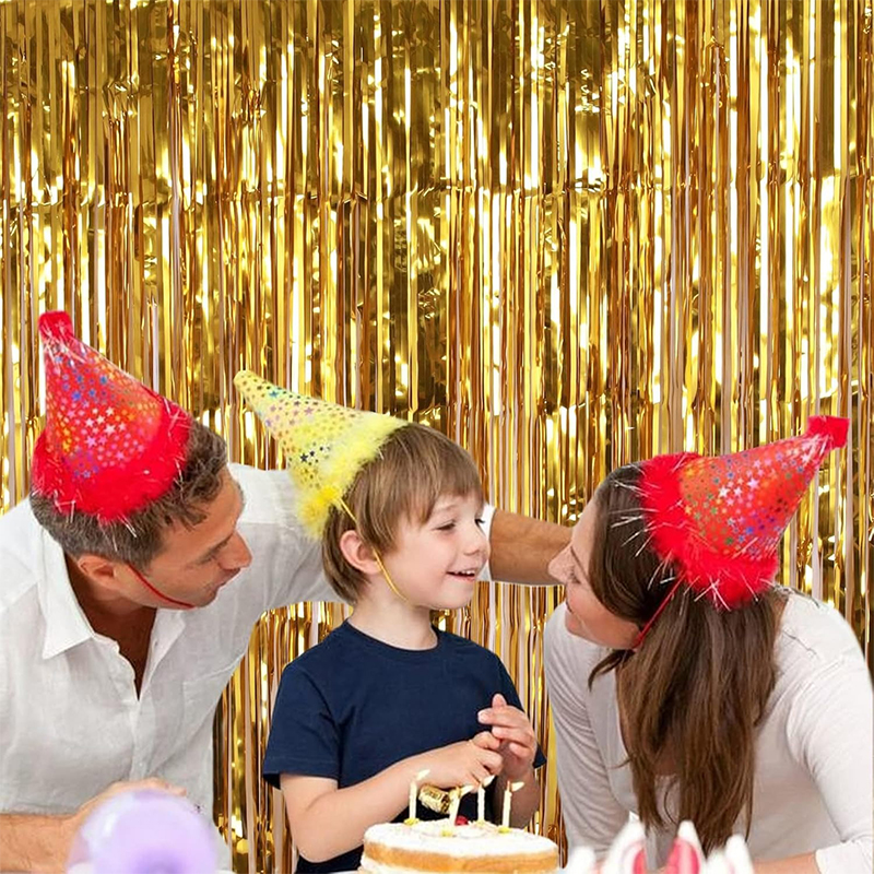2M Glitter Gold Tinsel Fringe  - Tinsel Garland Decoration 评论和价格