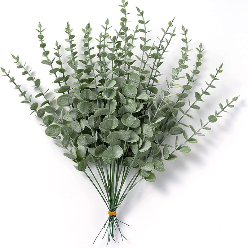 Artificial Eucalyptus Stems Le - Christmas Wreath Fake 评论和价格