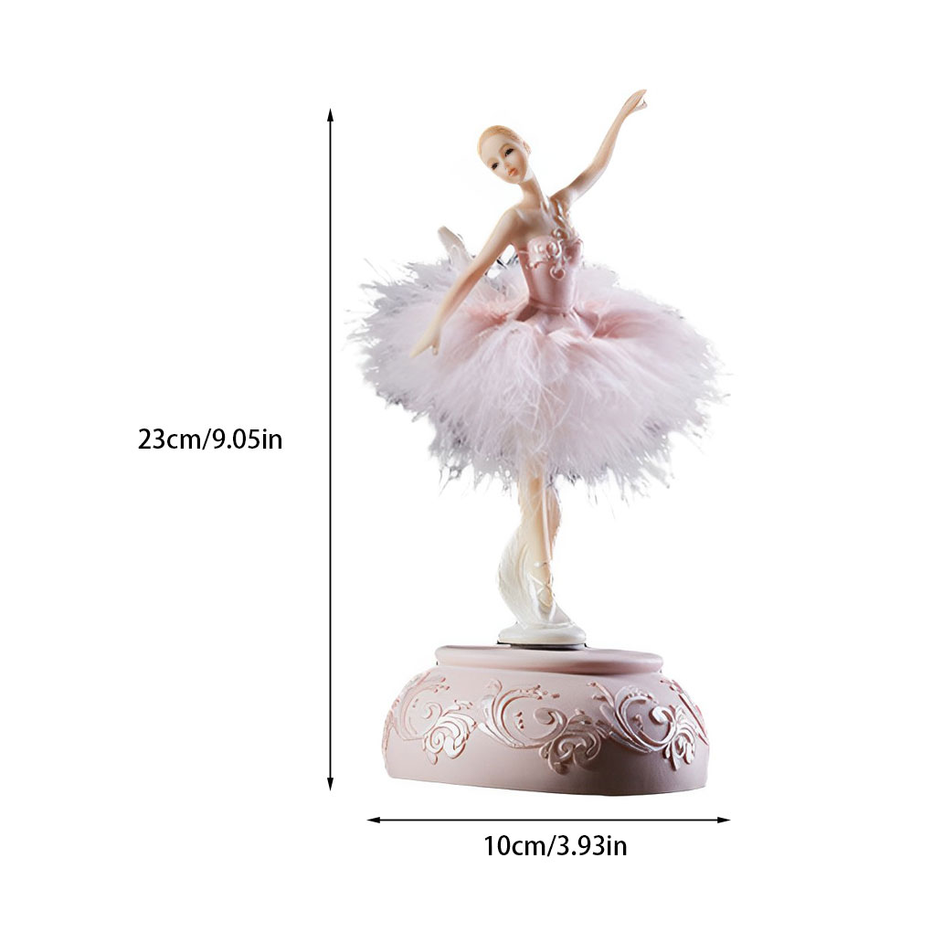 Ballerina Music Box Dancing Gi - Snow Globe Musical 评论和价格