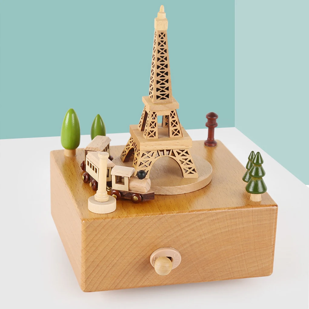 Wooden Carousel Music Box Orna - Snow Globe Musical 评论和价格