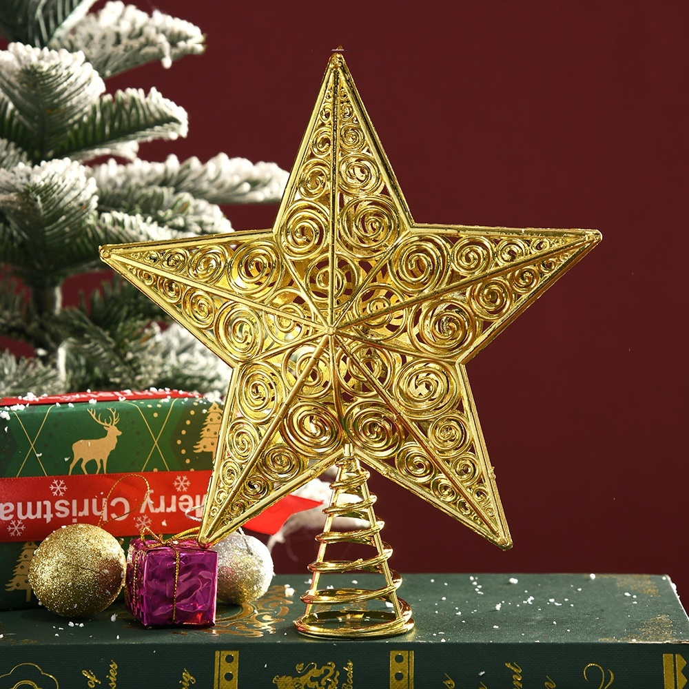 Gold Glitter Christmas Tree To - Star Tree Topper 评论和价格