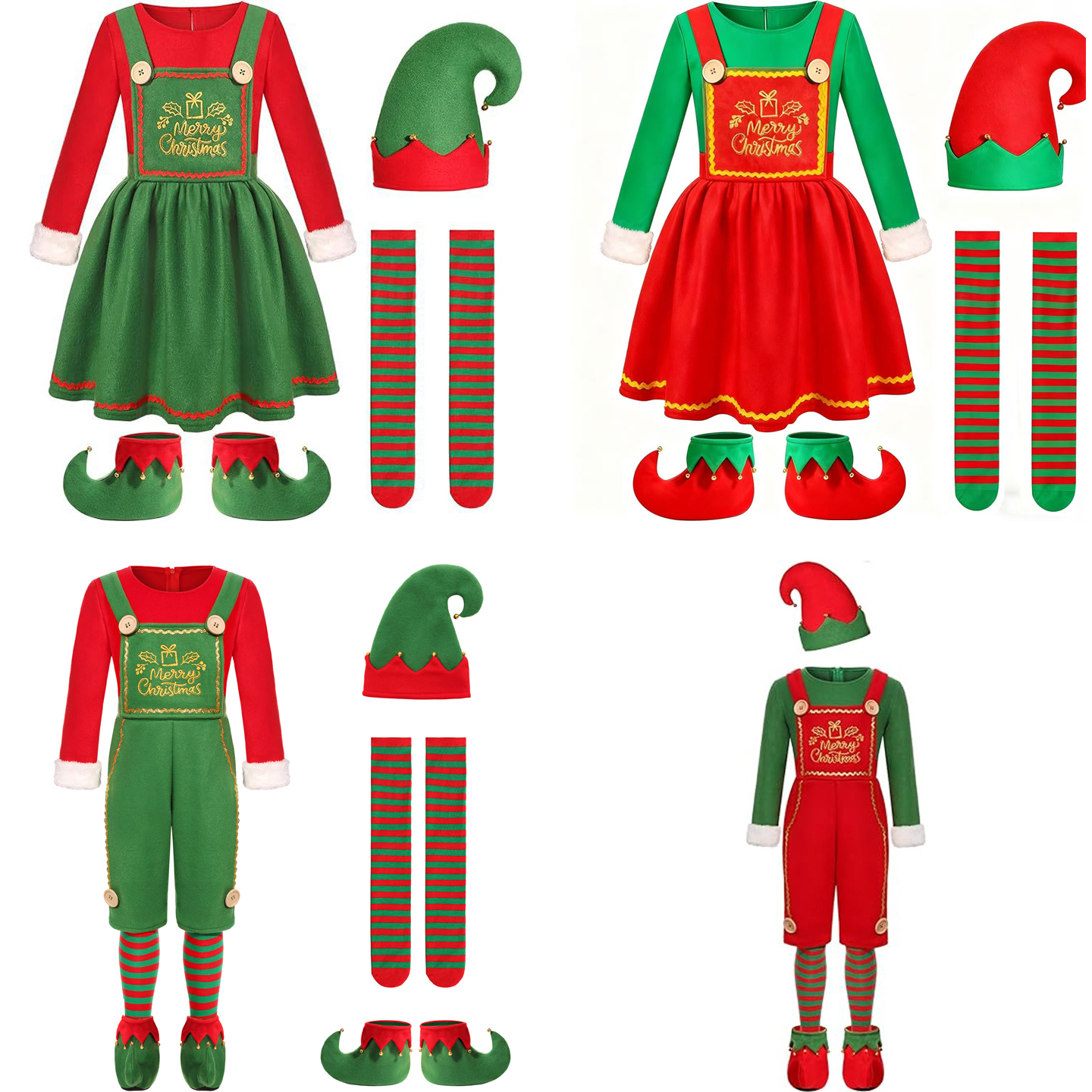 Christmas Halloween COS Deer G - Elf Costume Christmas 评论和价格