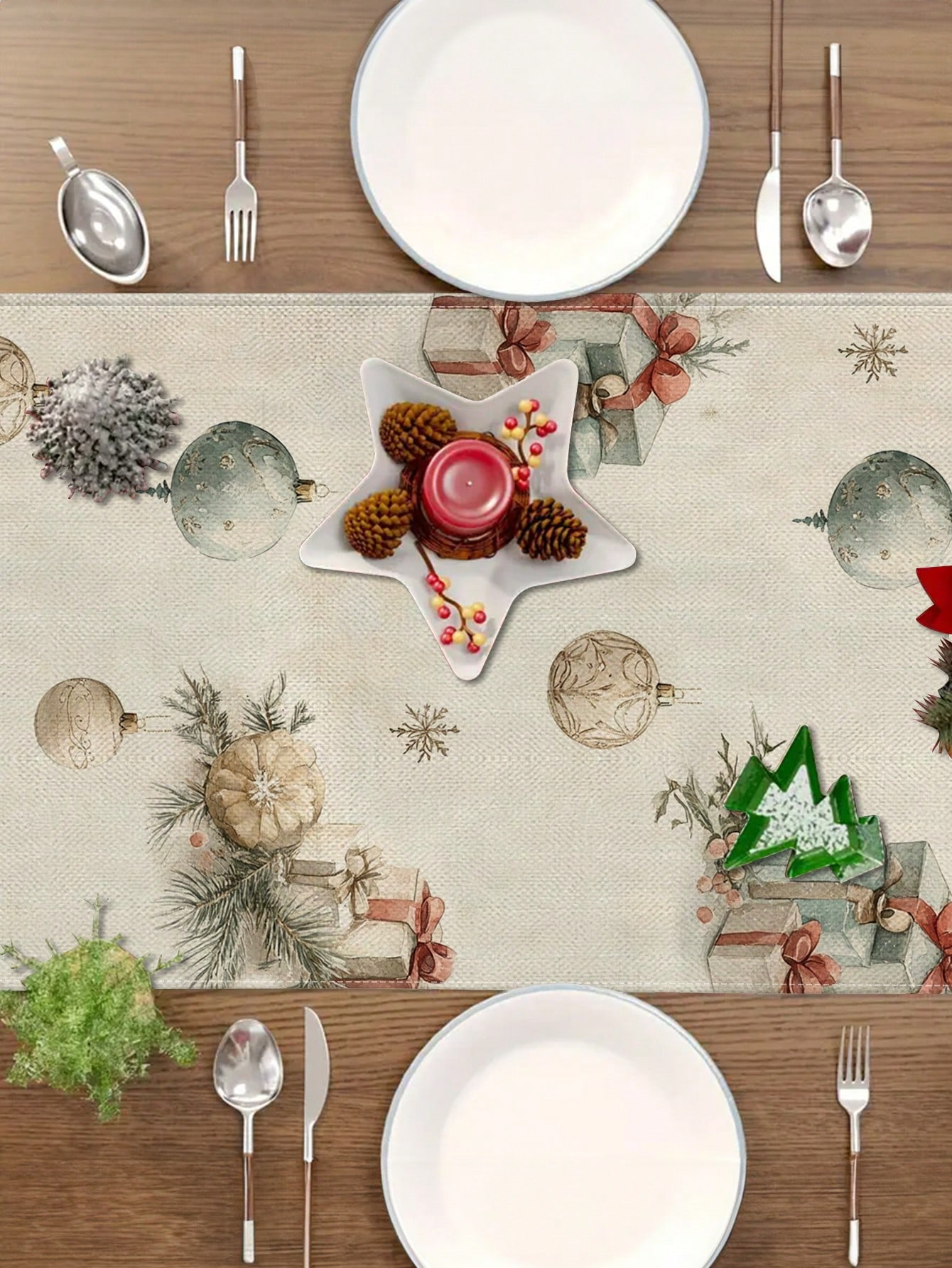 1pc Christmas Nutcracker & Bal - Christmas Table Runner 评论和价格