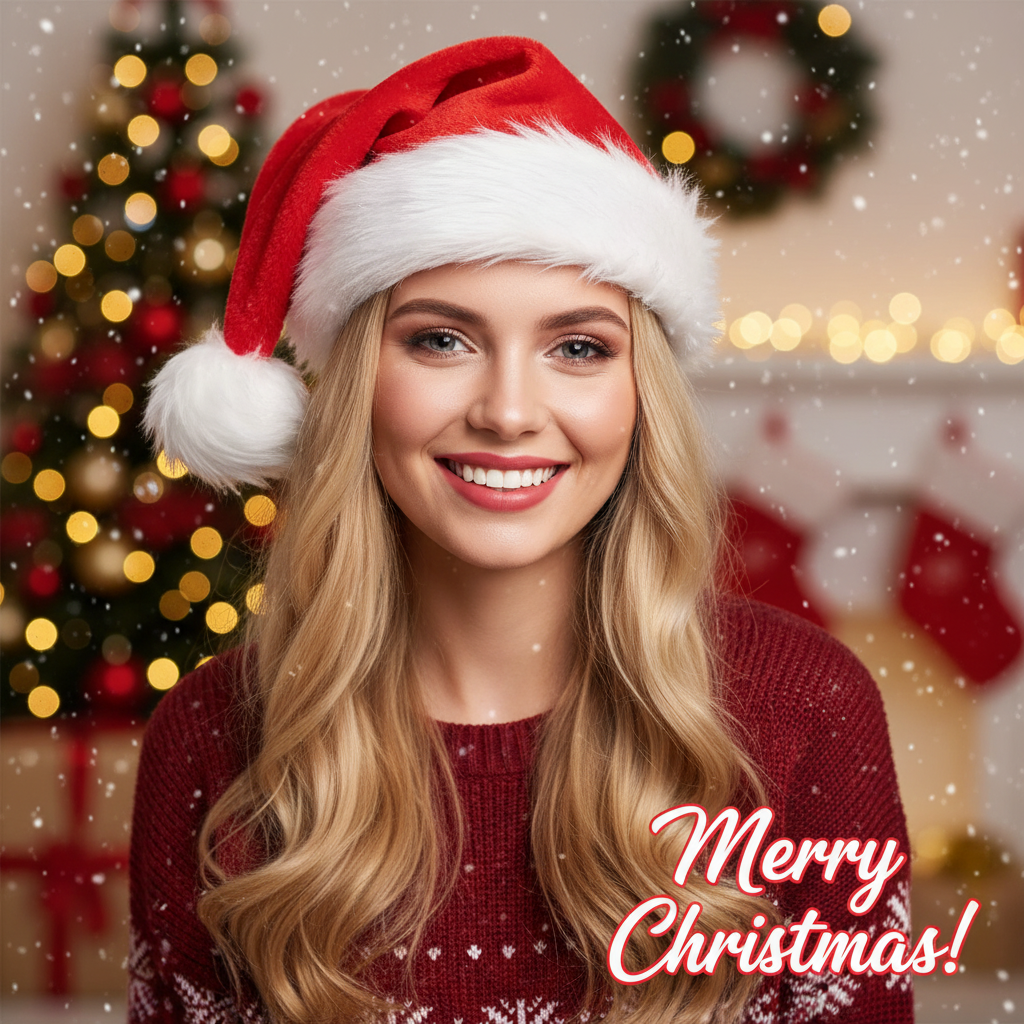 Christmas Santa Hat Xmas Long  - Santa Hat Plush 评论和价格