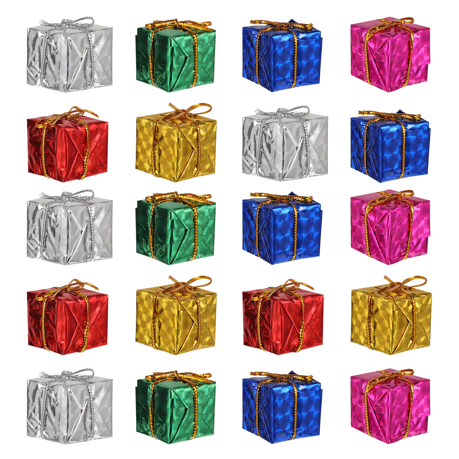 24Pcs Christmas Tree Hanging D - Gift Box Wrap Set 评论和价格