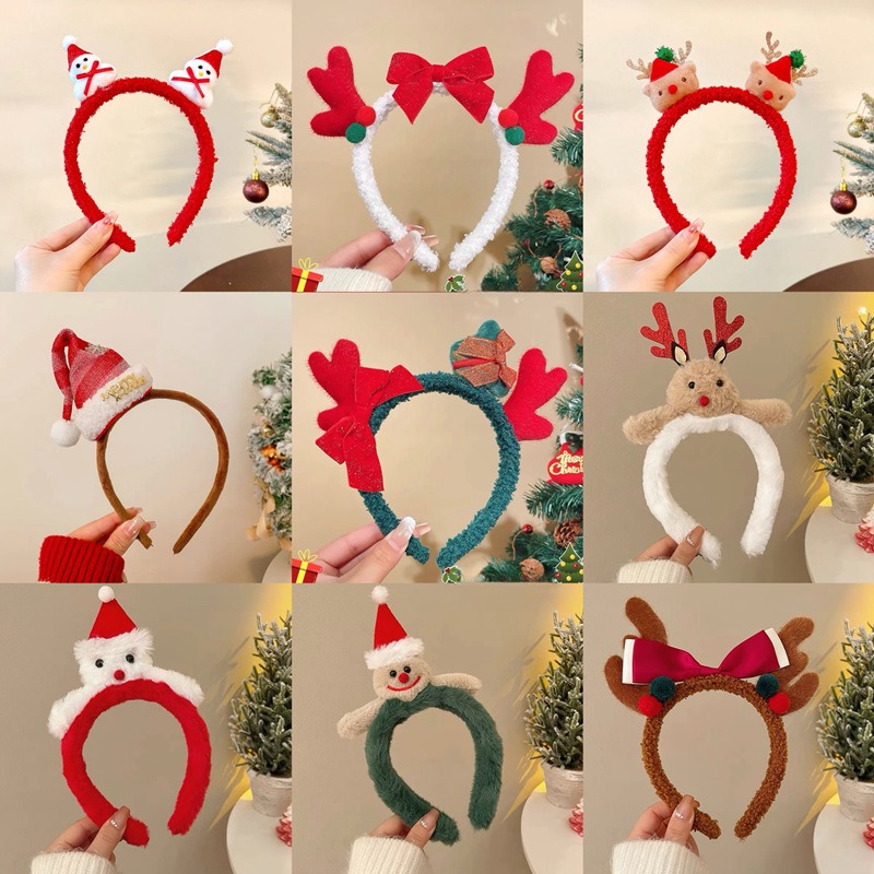Christmas Santa Cute Bear Plus - Reindeer Antlers Headband 评论和价格