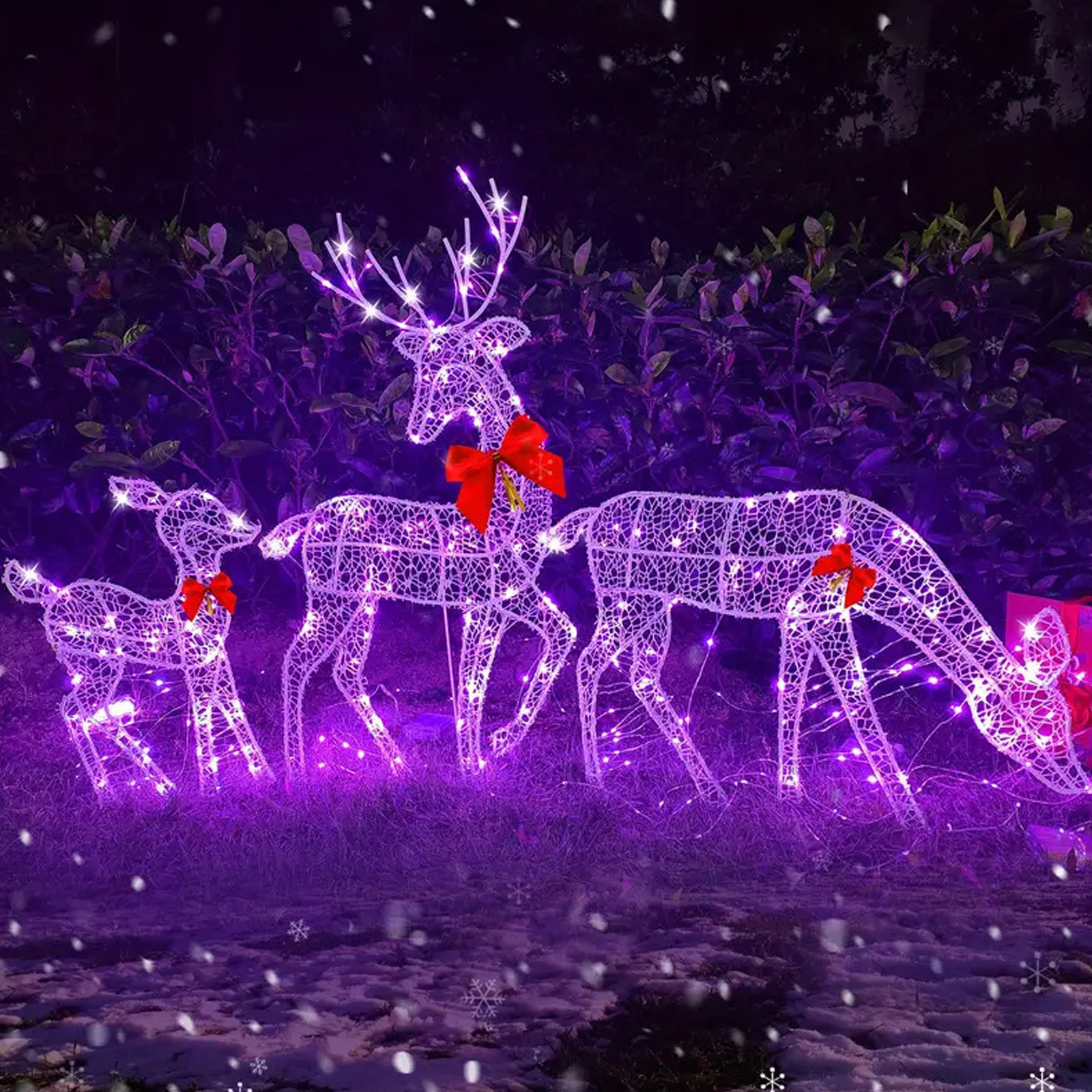 2D Lighted Reindeer Christmas  - Christmas Lights Outdoor 评论和价格