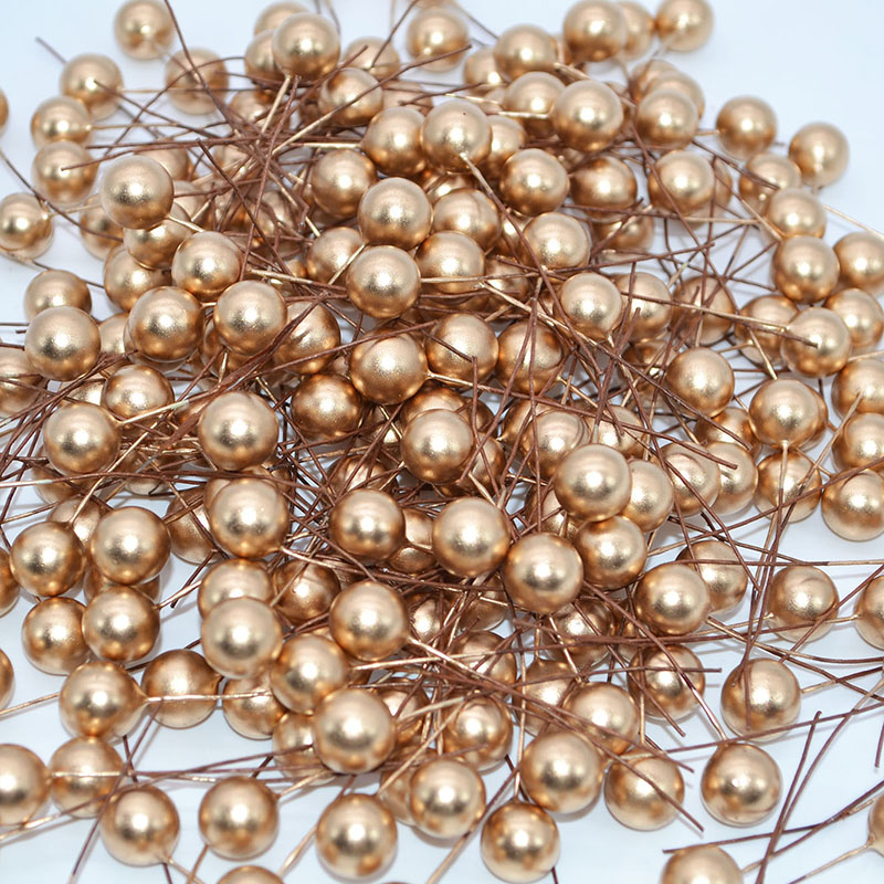 50pcs Mini Pearl Plastic Stame - Christmas Wreath Fake 评论和价格