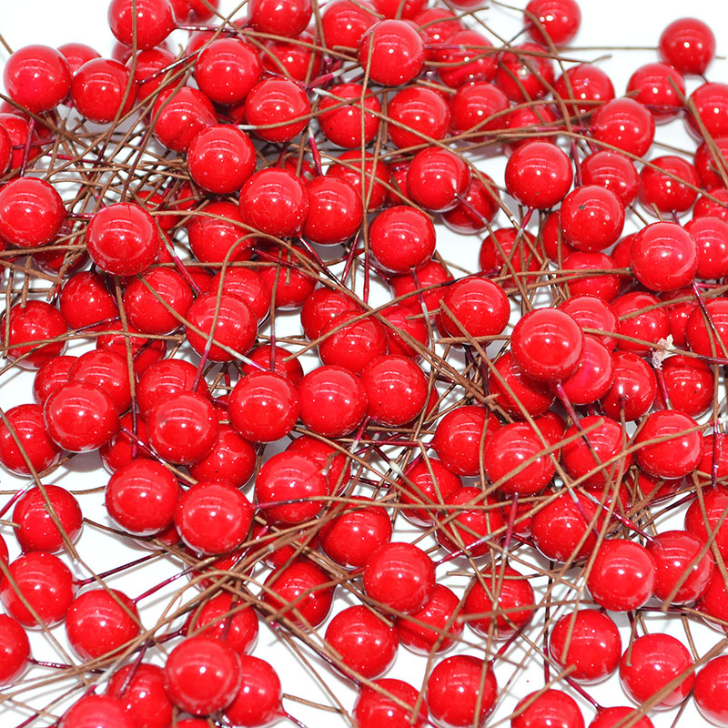 50pcs Mini Pearl Plastic Stame - Christmas Wreath Fake 评论和价格