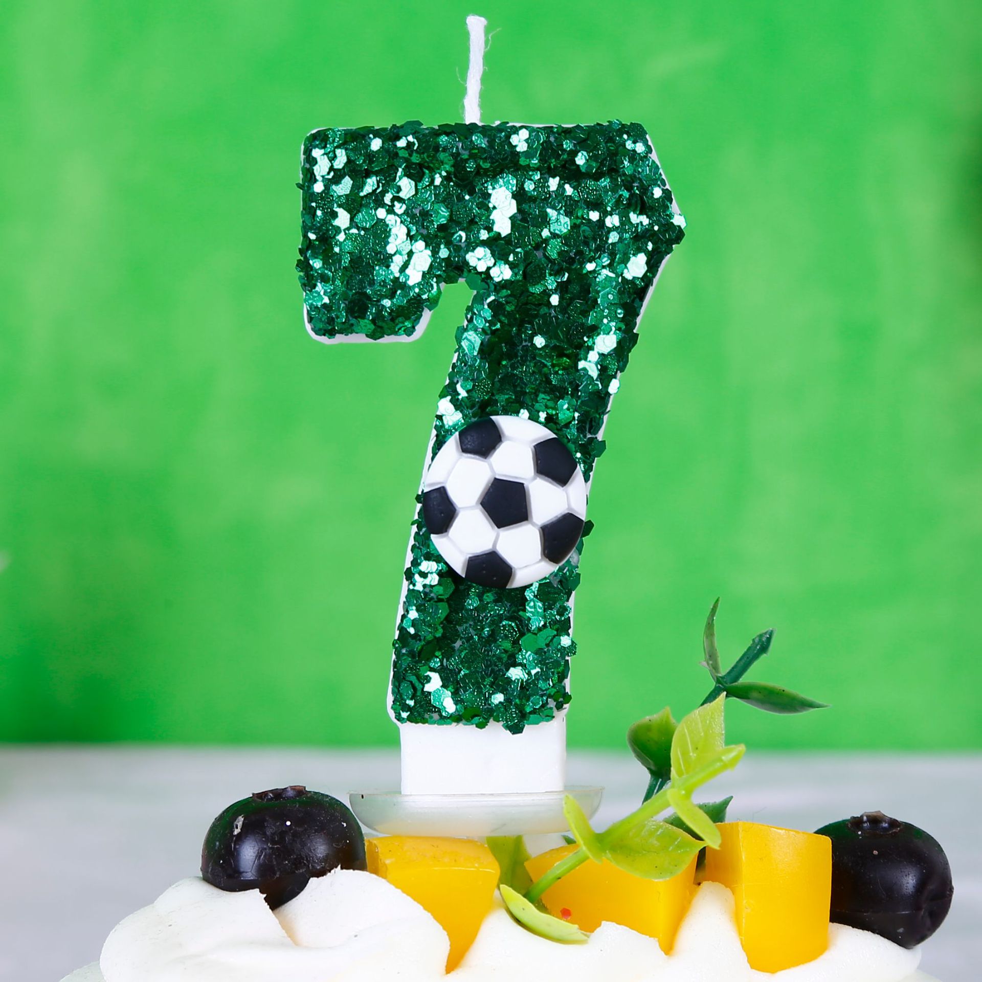 Boy Series 3D Green Football B - Holiday Candle Set 评论和价格