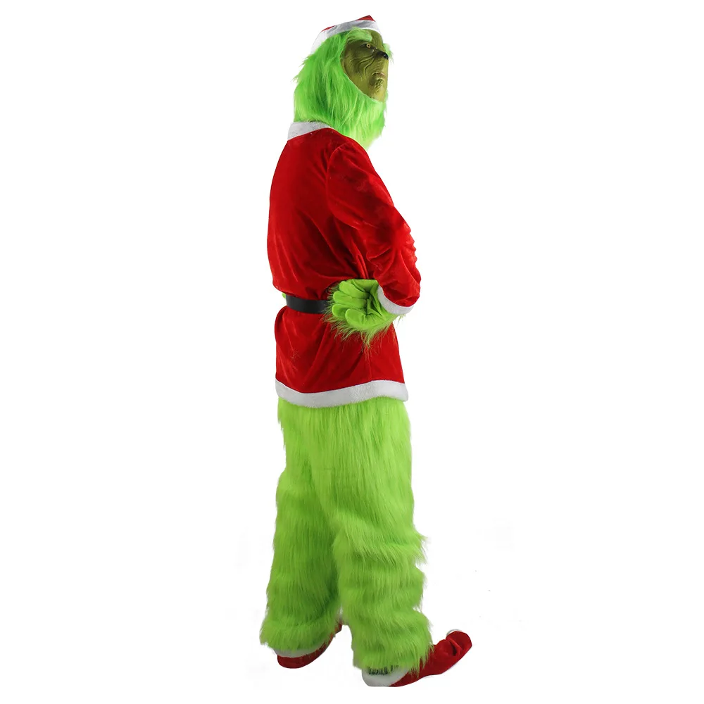 Merry Christmas Grinch Cosplay - Santa Hat Plush 评论和价格