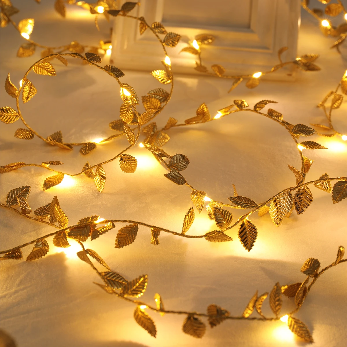 LED Golden Leaves String Light - Led Fairy String Lights 评论和价格