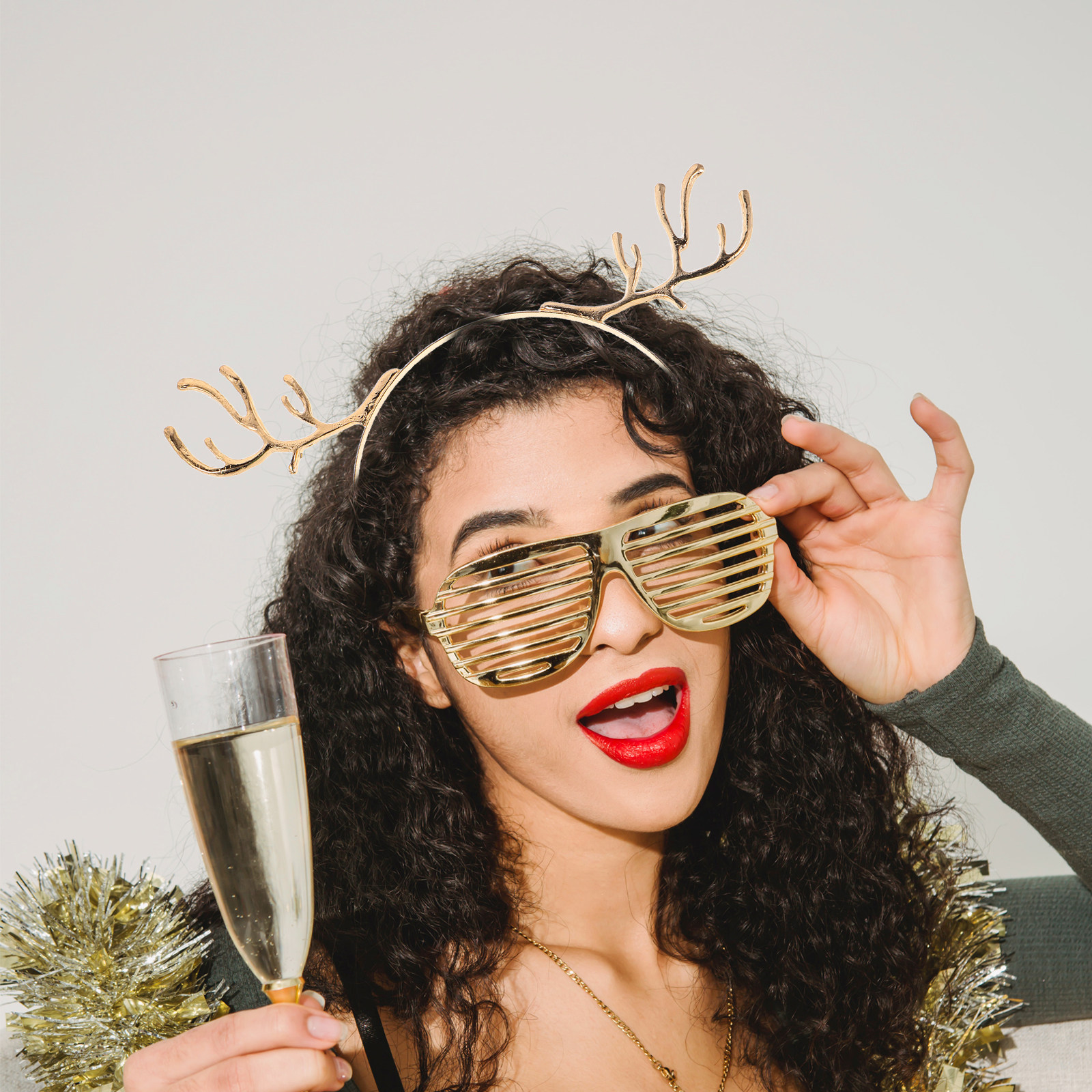 3Pcs Cute Deer Antlers Headban - Reindeer Antlers Headband 评论和价格