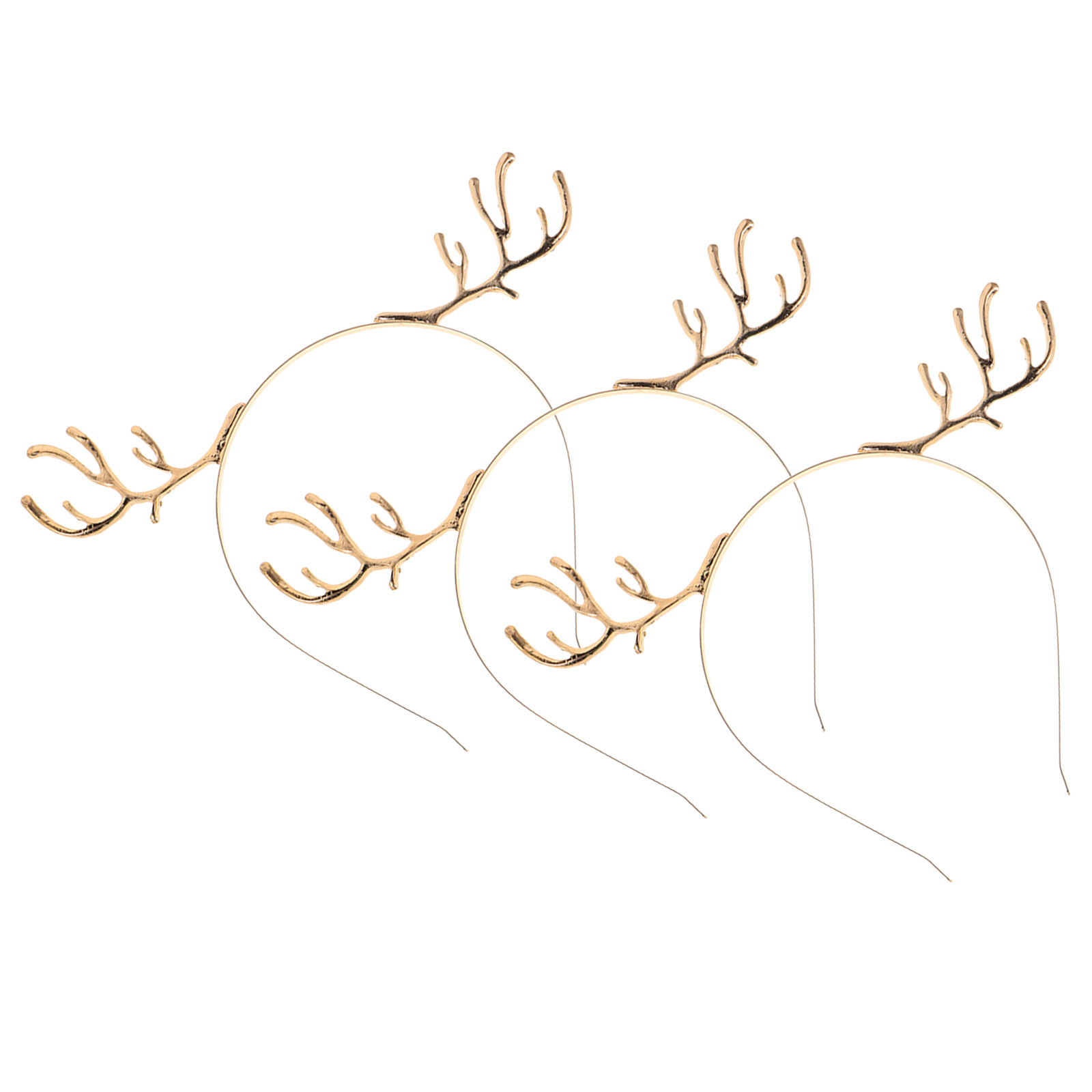 3Pcs Cute Deer Antlers Headban - Reindeer Antlers Headband 评论和价格