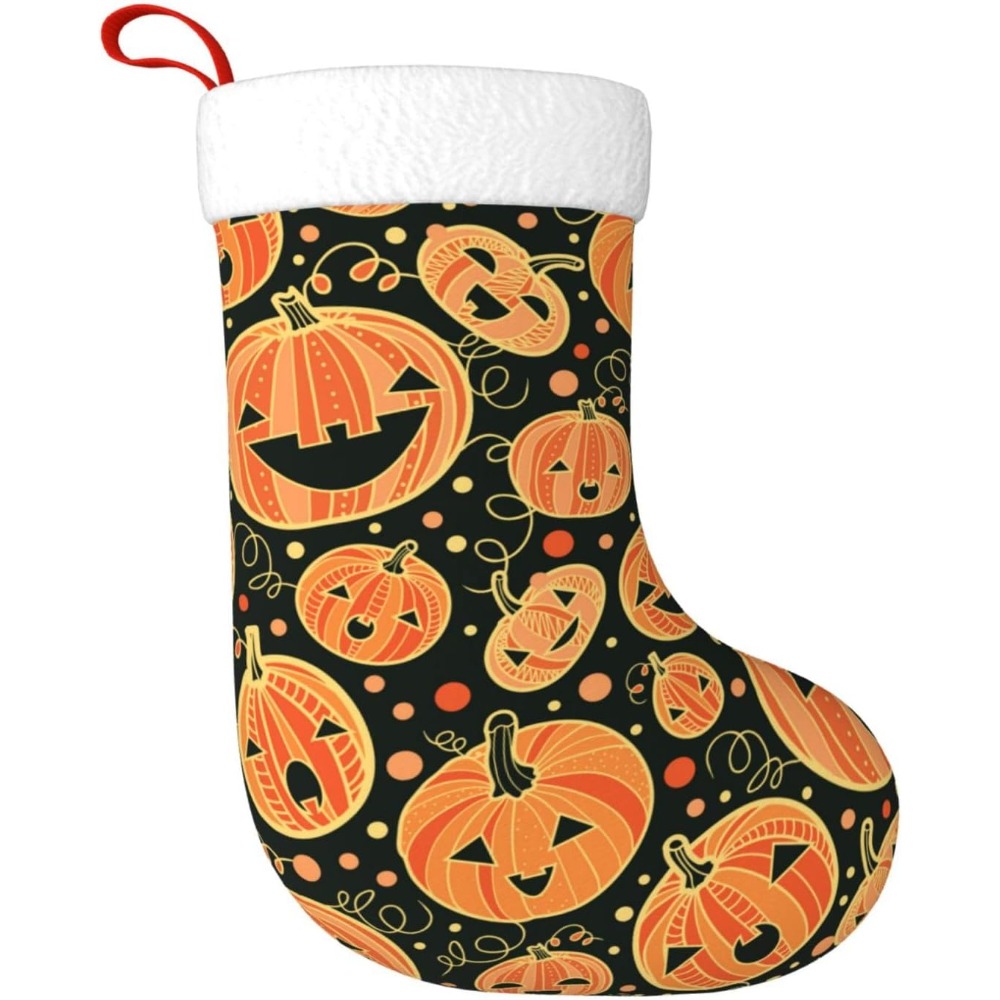 Halloween Pumpkin Christmas St - Christmas Stocking Hanging 评论和价格