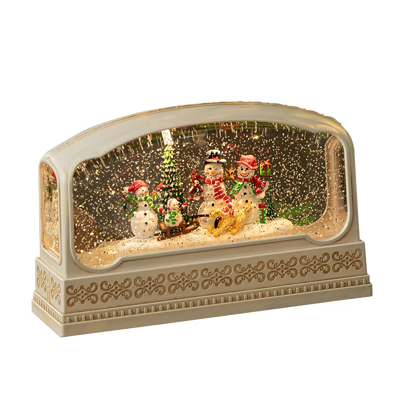 Rectangular Resin Snow Globe M - Snow Globe Musical 评论和价格