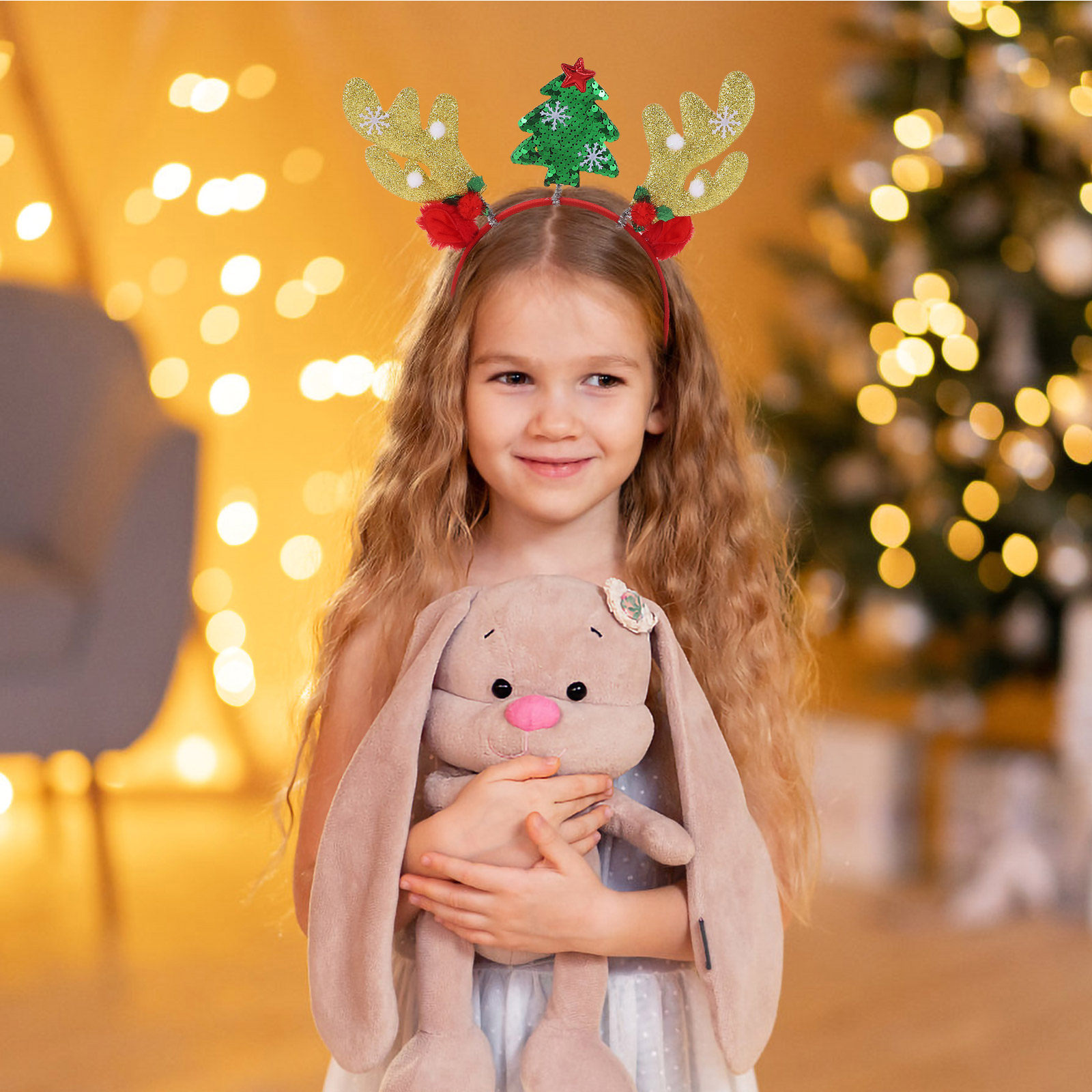2Pcs Christmas Reindeer Antler - Reindeer Antlers Headband 评论和价格