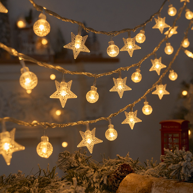 1.5M/3M Snowflake star LED Str - Led Fairy String Lights 评论和价格