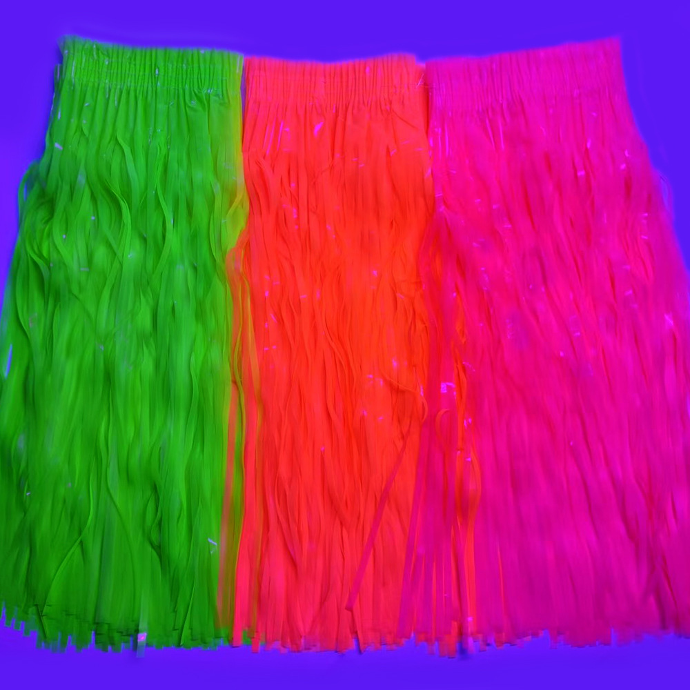Neon Fluorescent Tinsel Skirt, - Tinsel Garland Decoration 评论和价格