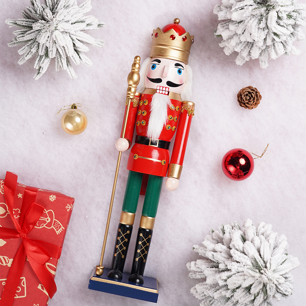 50CM Wooden Nutcracker Doll So - Nutcracker Figurine 评论和价格
