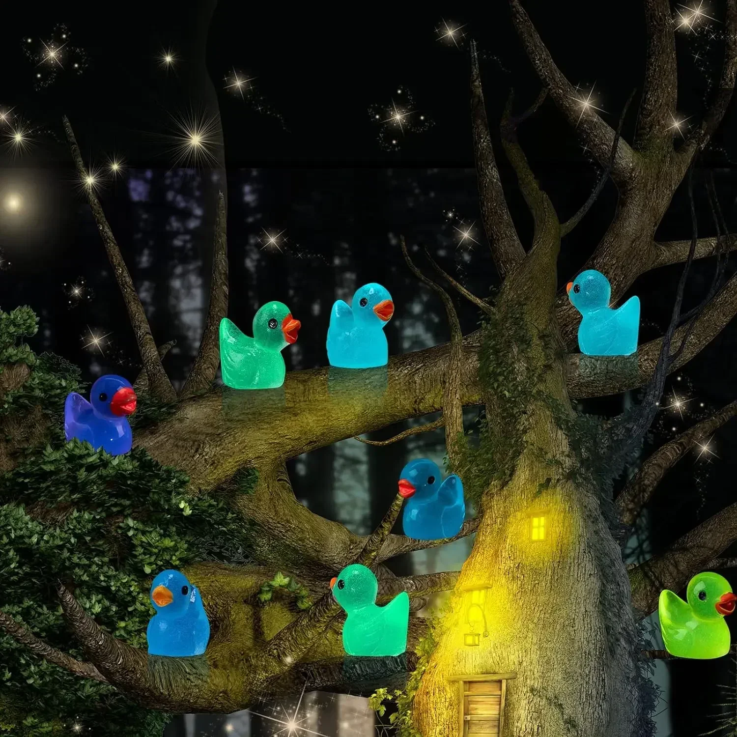 500-50pcs Luminous Mini Ducks  - Nutcracker Figurine 评论和价格