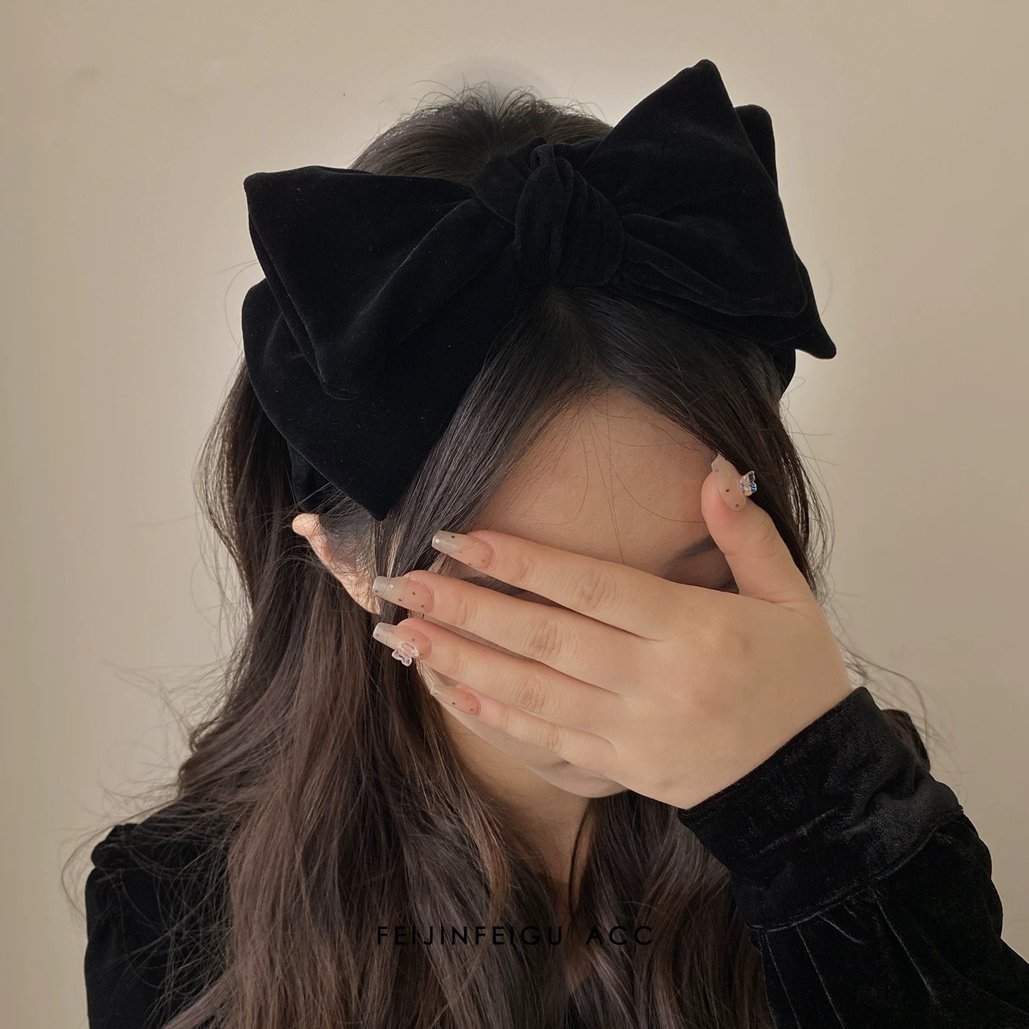 AWAYTR 1pc Large Velvet Bow Ha - Ribbon Bow Gift 评论和价格