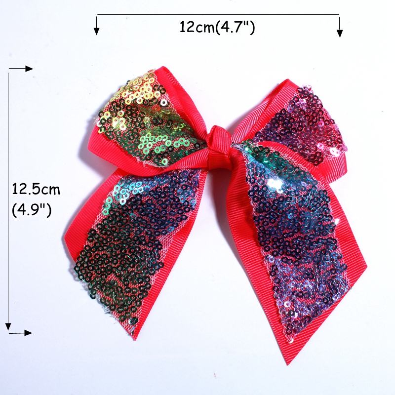 12CM Big Bling Sequins Grosgra - Ribbon Bow Gift 评论和价格