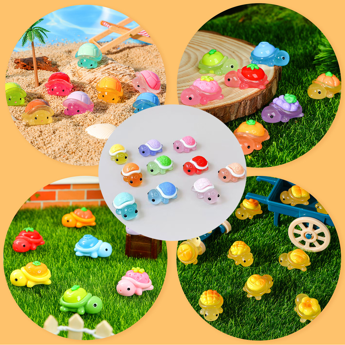 Mini Ocean Resin Turtle Animal - Nutcracker Figurine 评论和价格