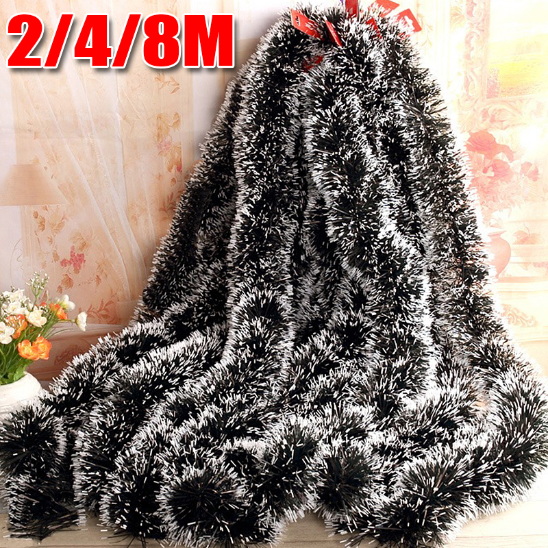 2-8M Christmas Decor Ribbons G - Tinsel Garland Decoration 评论和价格