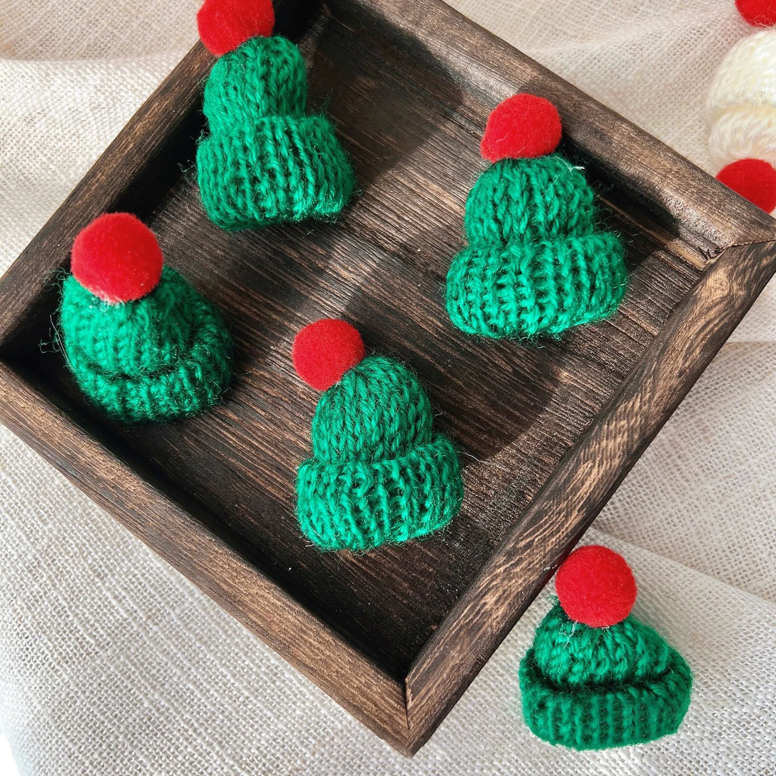 10/20pcs Mini Santa Hat & Scar - Santa Hat Plush 评论和价格