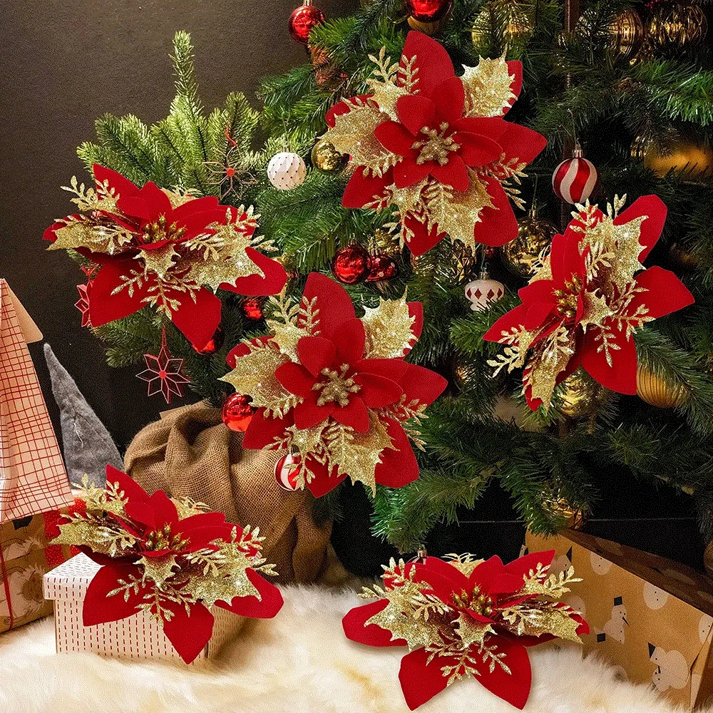 9cm Glitter Artifical Christma - Christmas Wreath Fake 评论和价格