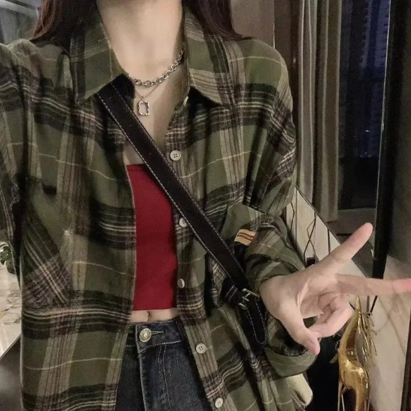 Plaid Shirt for Women's Autumn - Christmas Throw Blanket 评论和价格