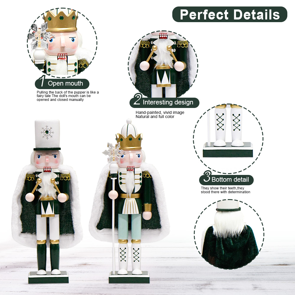 30CM Nutcracker snowflake cape - Nutcracker Figurine 评论和价格