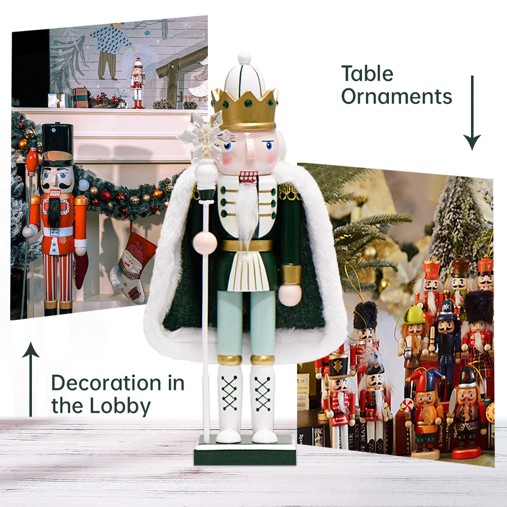 30CM Nutcracker snowflake cape - Nutcracker Figurine 评论和价格
