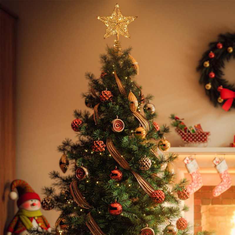 LED Christmas Tree Top Decorat - Star Tree Topper 评论和价格