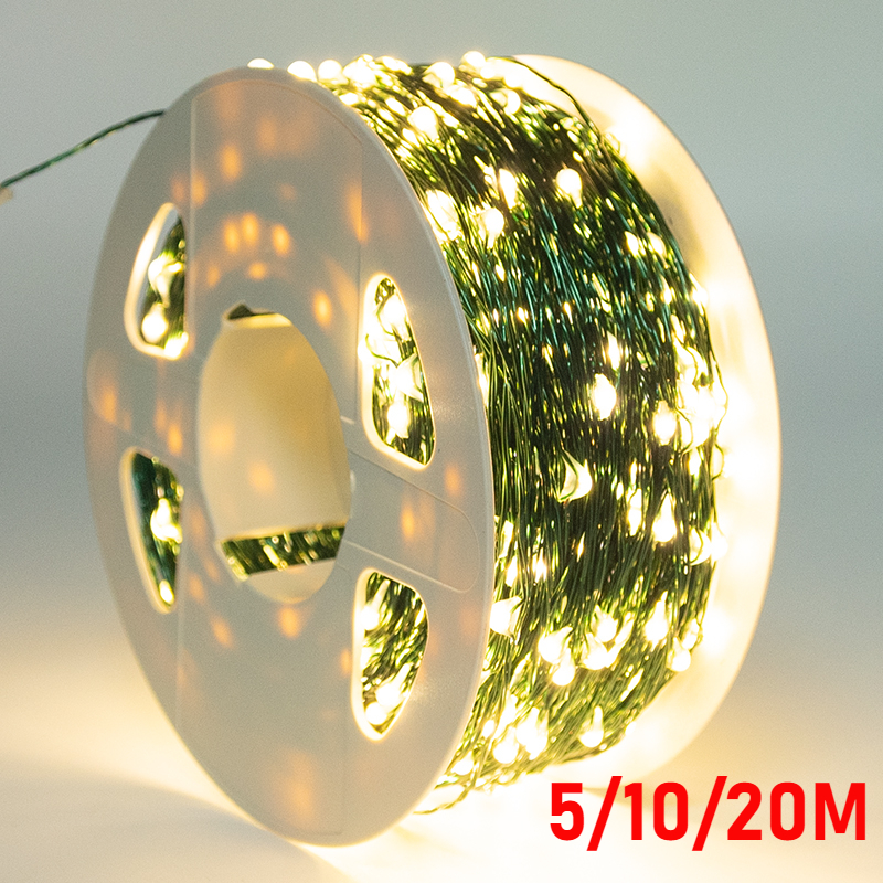 5M/10M/20M LED Copper Wire Str - Led Fairy String Lights 评论和价格