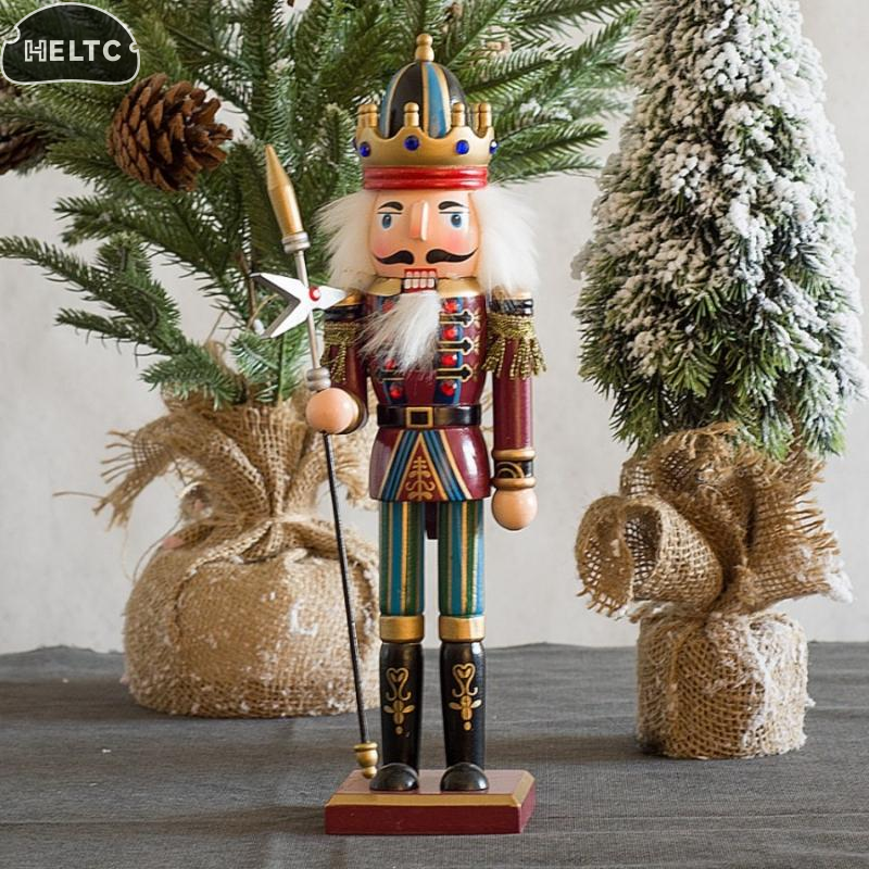 1Pcs 30CM Cartoon Walnut Soldi - Nutcracker Figurine 评论和价格