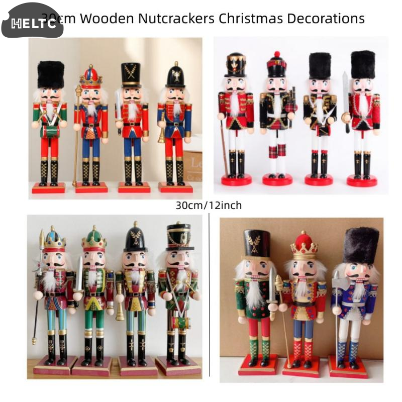 1Pcs 30CM Cartoon Walnut Soldi - Nutcracker Figurine 评论和价格