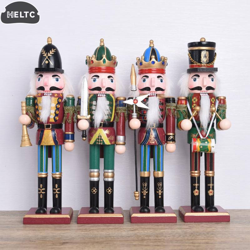 1Pcs 30CM Cartoon Walnut Soldi - Nutcracker Figurine 评论和价格