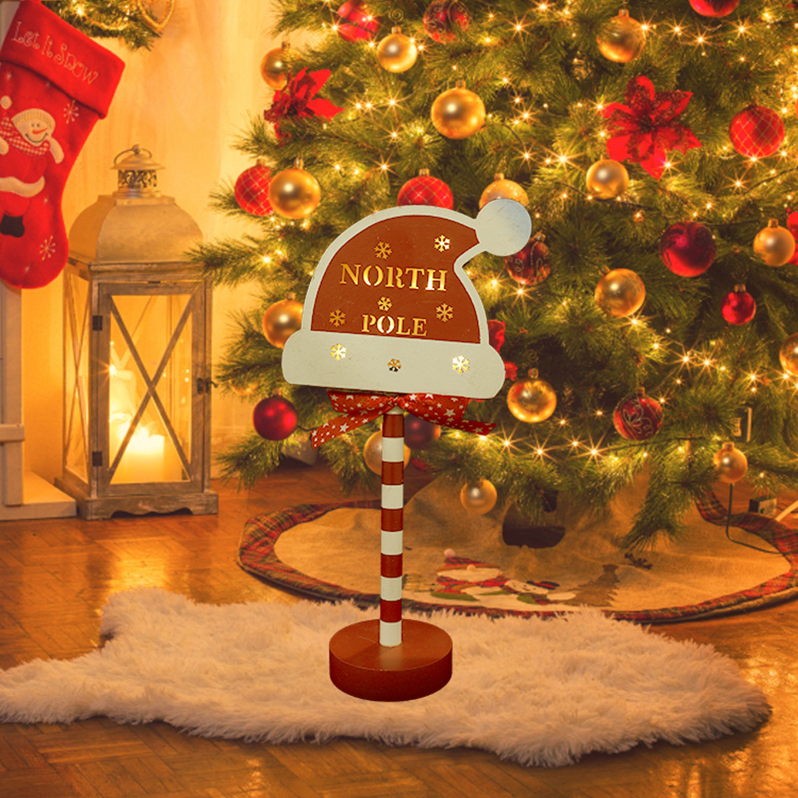 Exquisite Wooden Christmas Hat - Christmas Lights Outdoor 评论和价格