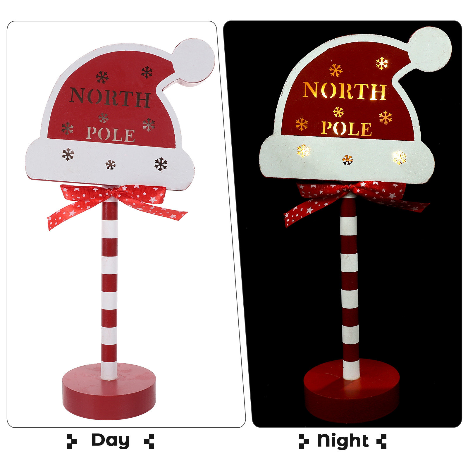 Exquisite Wooden Christmas Hat - Christmas Lights Outdoor 评论和价格