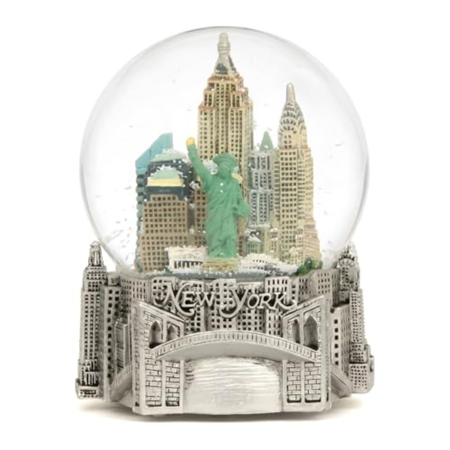 Silver Musical New York City S - Snow Globe Musical 评论和价格