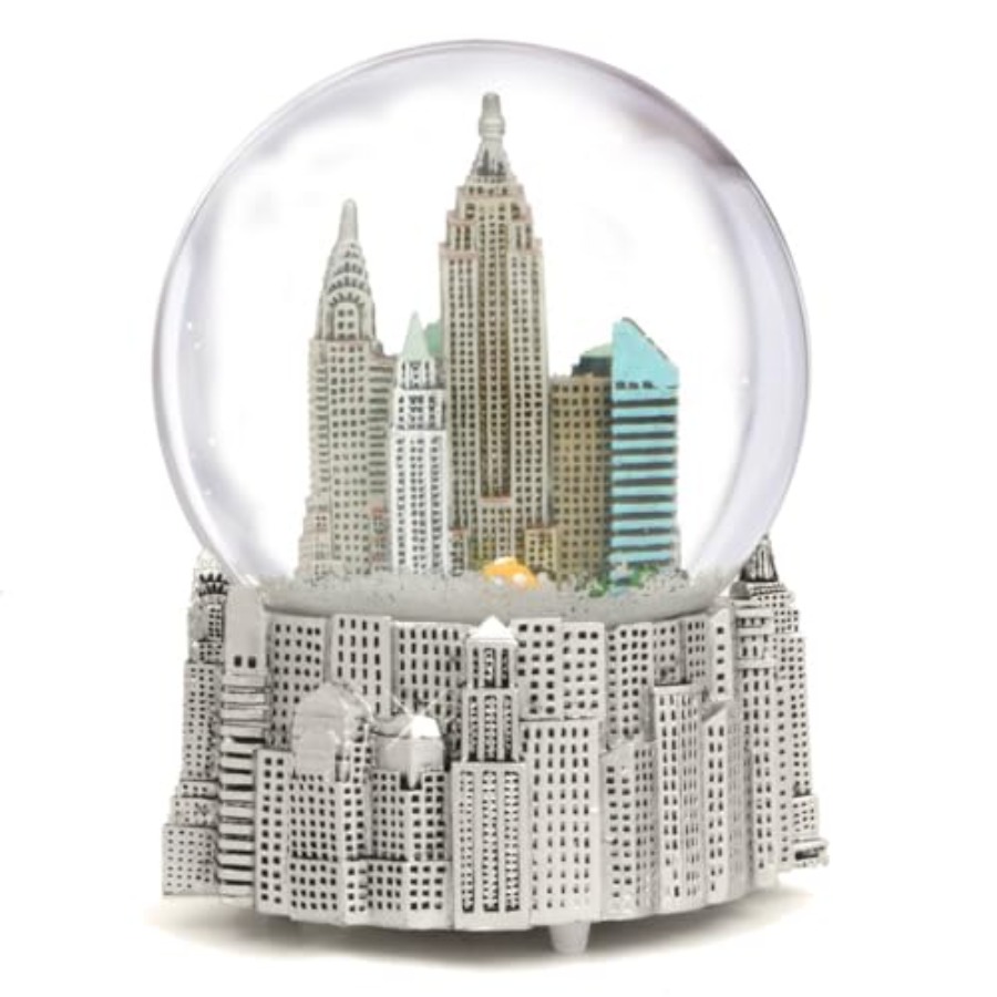 Silver Musical New York City S - Snow Globe Musical 评论和价格