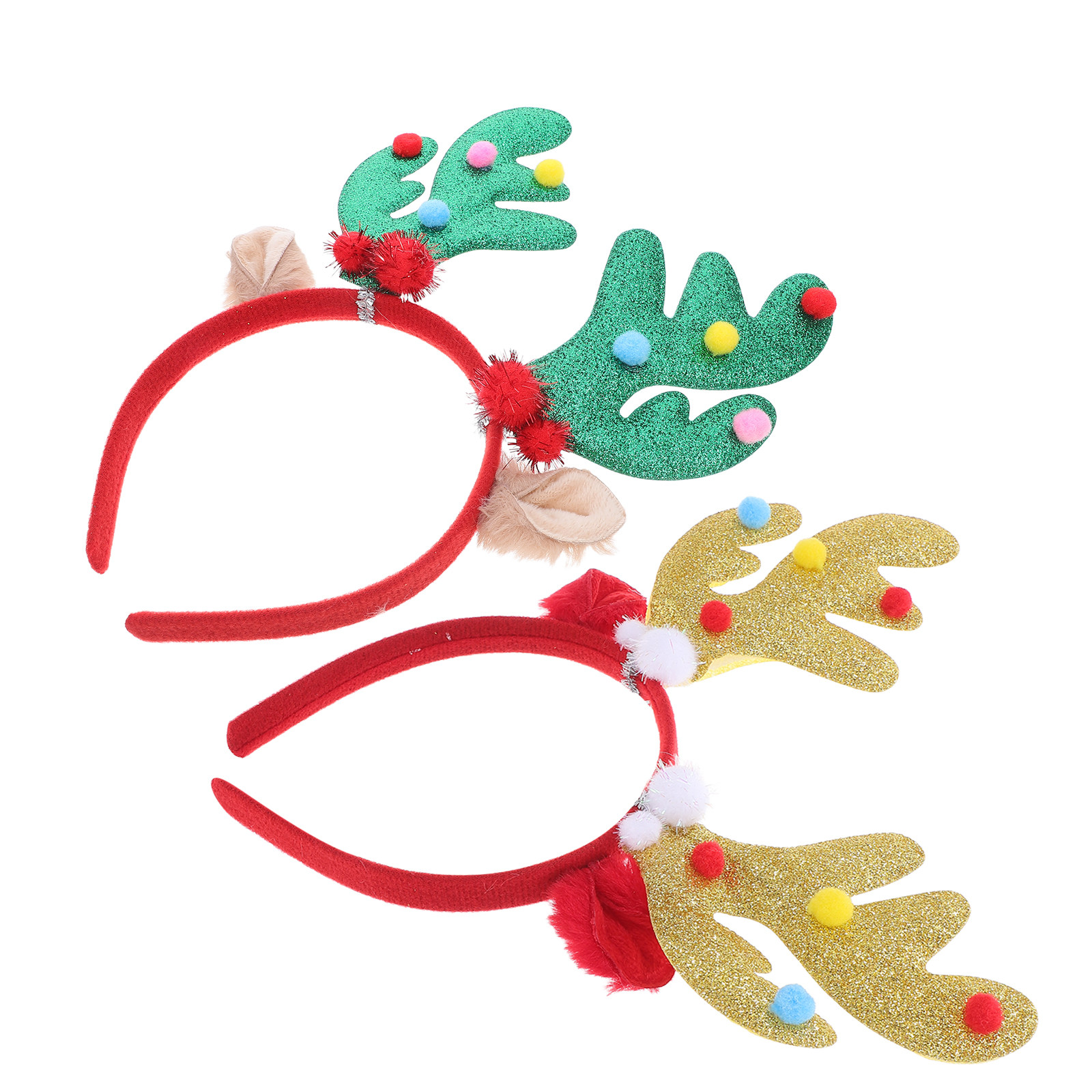2Pcs Christmas Deer Antlers He - Reindeer Antlers Headband 评论和价格