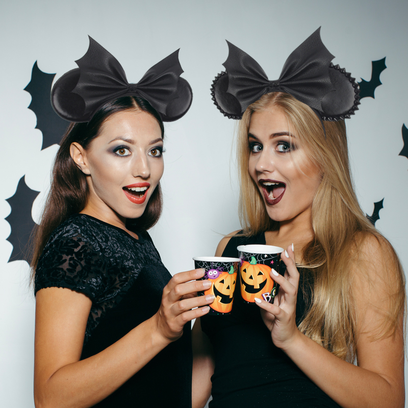 NEW Halloween Mouse Ears Headb - Ribbon Bow Gift 评论和价格